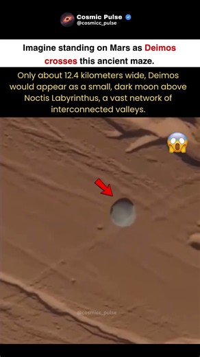 Imagine Standing on Mars as Tiny Deimos Passes Overhead 🔴🌙 #shorts #trending #viral #space #moon