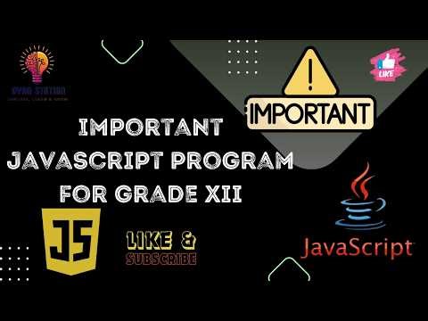 📚 Complete JavaScript Programming Guide for Grade XII NEB Board Exam 📚 | Sushan Hada