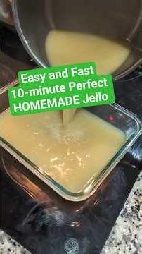 10-minute PERFECT homemade Jello. 2 ingredients