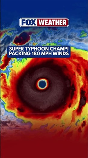 Violent Typhoon Champi Churns in the Pacific