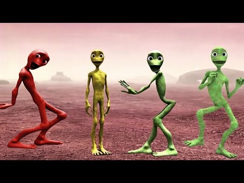 Green Alien Dance Compilation. 100 K