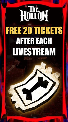 Get 20 FREE Tickets Just by Watching! (Roblox The Hollow) #roblox #thehollow