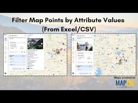 Filter Map Points by Attribute Values Using Excel or CSV #viral #business #filter #map #attributes