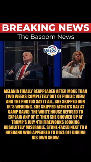 ⚠️ Melania Trump Reappears After Weeks Away at July 4 Fireworks | What Happened? 🇺🇸