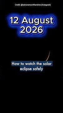 How to watch the solar eclipse safely
