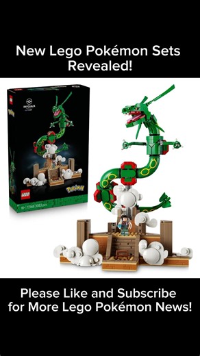 New Lego Pokémon Sets Revealed! Minifigure and Buildable Sets! #lego #pokemon #legopokemon #viral