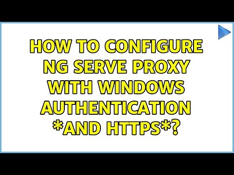 How to configure ng serve proxy with Windows authentication \*and HTTPS\*?