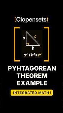Pythagorean Theorem | Worked Example 3 #maths #algebra #geometry