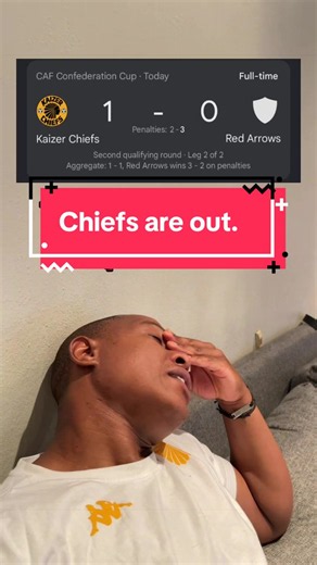 Kaizer Chiefs eliminated by Red Arrows on penalties