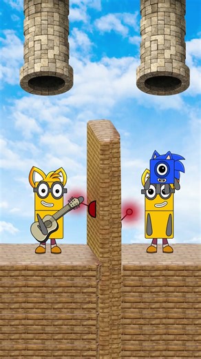 Sprunki Oc Numberblocks Push the lever Challenge