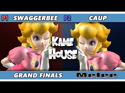 Kame House 140 GRAND FINALS - CAUP (Peach) Vs. swaggerbee (Peach) Smash Melee - SSBM