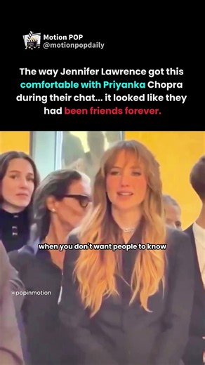 Jennifer Lawrence Gets Cozy With Priyanka Like They Go Way Back! 😭❤️ | #JenniferLawrence