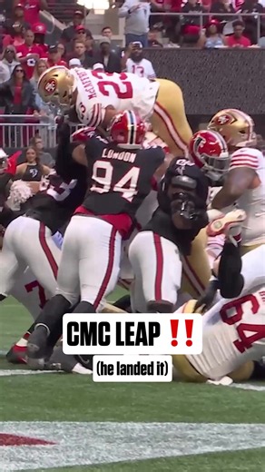 he was way up there 😌 #christianmccaffrey #sanfrancisco49ers #nfl | 49ers