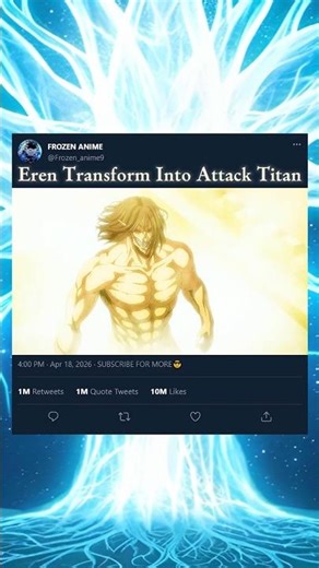 Eren's Epic Transformation🔥☠️| Attack on Titan⚔️ #animeedit #animeshorts #attackontitan #aot #eren