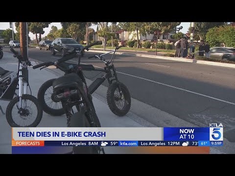 Teen dies in O.C. e-bike crash