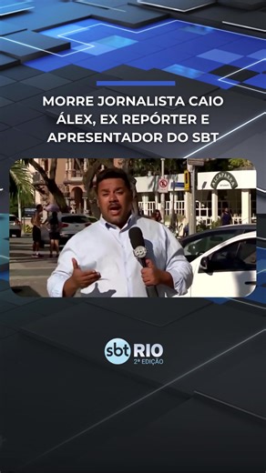 LUTO 🥀🖤 | Morre o jornalista Caio Álex, aos 52 anos de idade. O repórter e apresentador morreu nesta terça-feira (30), em Cabo Frio, Região dos Lagos. Caio Álex construiu uma carreira sólida em diferentes veículos de comunicação, passando por Rádio Tupi, CNT, RedeTV!, Band e SBT, onde trabalhou por cerca de oito anos, período em que se destacou pela alegria, dedicação e compromisso com a informação, deixando sua marca no jornalismo da emissora. Neste momento de dor, o SBT Rio se solidariza com