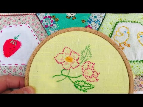 3. 2026 stitch along | vintage flower & stitch tutorial | Slow stitch hexi mat #slowstitching