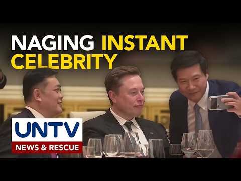 Tesla CEO Elon Musk, naging “instant celebrity” sa China visit ni US President Donald Trump