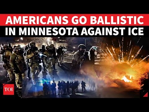 Minnesota 'War Zone': 'Grab Guns, Kill Their A**' | ICE Fortifies Federal Building As Fireworks Fly