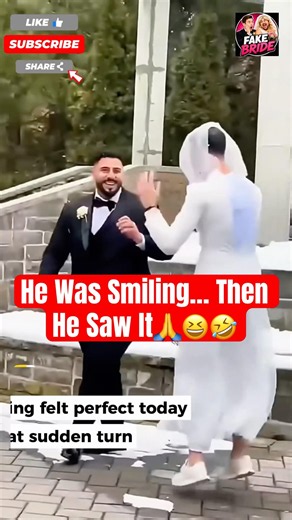 Fake Bride 😂 | He Was Smiling… Then He Saw It😆🤣