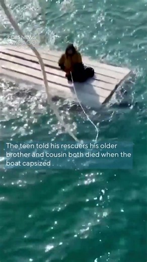 Teen survives 2 days on capsized boat in Bering Sea before rescue