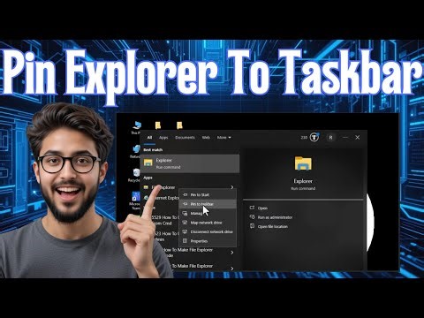How To Pin File Explorer To Taskbar | Quick Access Tutorial (2025)