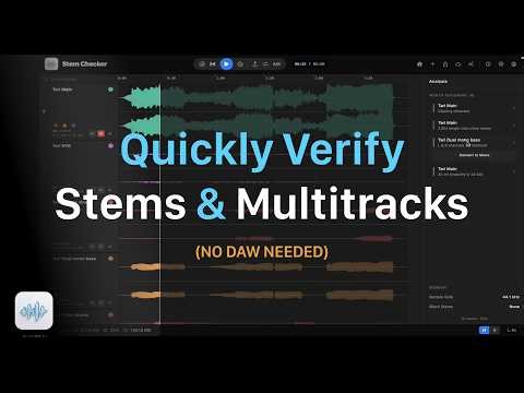 Verify Stems & Multitracks Before Delivery — No DAW Needed | Stem Checker
