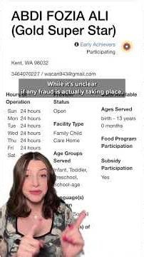 Is Somali childcare fraud happening in the state of Washington?