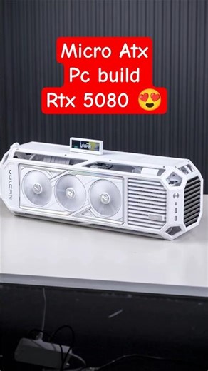 Tiny 🤏 Mini ITX White Gaming PC Build 😱 RTX 5080 Vulcan + AMD Ryzen 7 9800X3D #pcbuild #miniitx