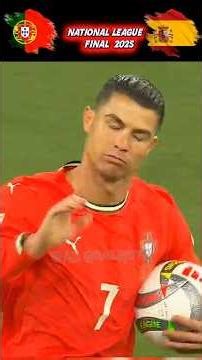 Portugal vs Spain 🇵🇹🇪🇸 | Ronaldo's Last Nations League Final? 🐐🔥 #shorts #football #soccer