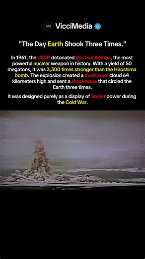 3,300x Stronger Than Hiroshima: The Soviet Superbomb
