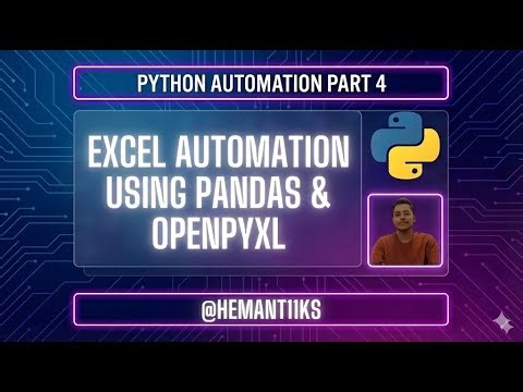Python Excel Automation | Reports, Charts & Summary - Part 4
