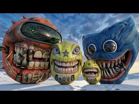 Pacman Vs Robot Pacman & Monster Pacman The Best Compilation_5 LIVE 🔴