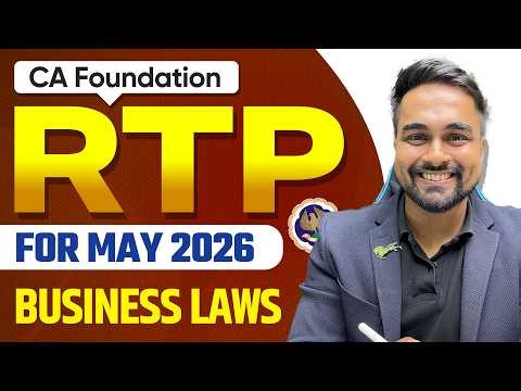 Business Laws RTP May 2026 | CA Foundation | CA CS Shantam Gupta