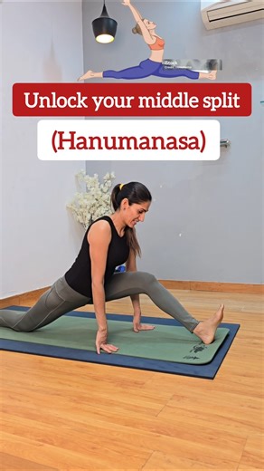 Unlock your middle splits | Hanumanasana tutorial | How to do splits #hanumanasana #flexibility#yoga