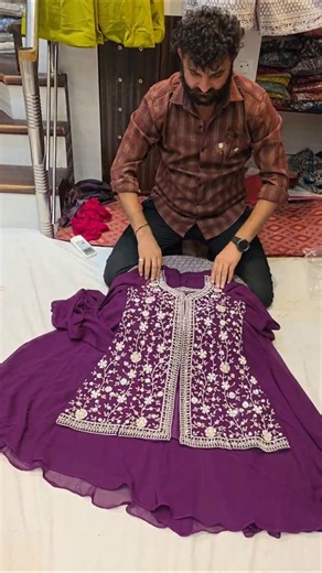 Lastest🔥Purple color Sarara Garara dress design collection