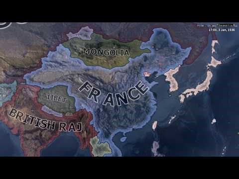 WHAT IF FRANCE ANNEXED CHINA IN WW2 / HOI4 TIMELAPSE