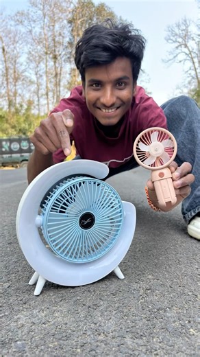 Mini Fan Vs Big Cooling Fan Unboxing and Tasting 🤪