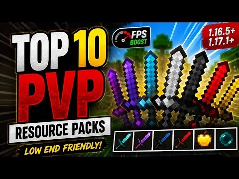 Top 10 Minecraft PvP Resources Packs (1.16.5 / 1.17.1) #pojavlauncher #minecraft #pvp