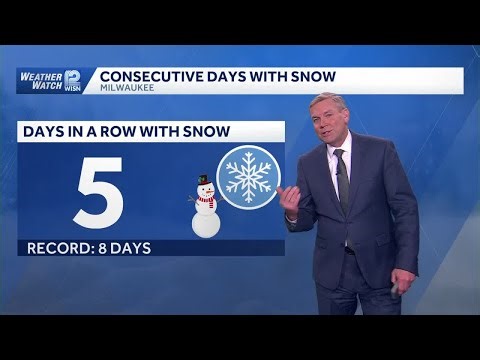 Five days in a row with snow in SE Wisconsin