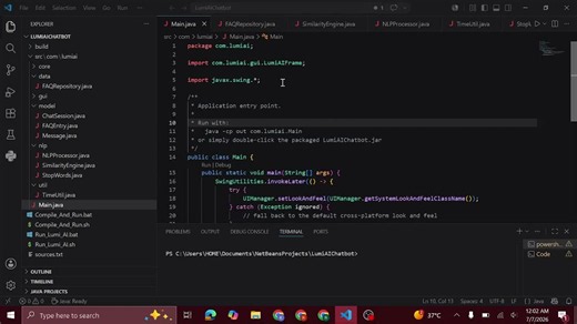 #codealpha #codealphainternship #ai #nlp #machinelearning #java #javaswing #chatbot #artificialintelligence #buildinpublic #programming #techintern #internshipexperience | Rubana Gilal