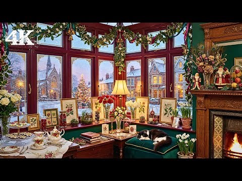 Warm & Lovely New Year Window | Start Fresh Without Trying with Fire, Chimes & Snow