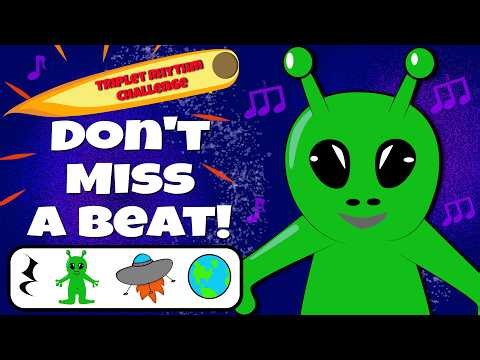 👉 👽 Alien Rhythm Challenge | Triplet Beat Game (Level 2 Brain Break)