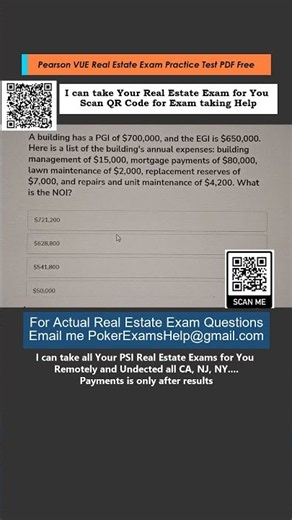Pearson VUE Real Estate Exam Practice Test PDF Free