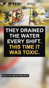 DuPont La Porte Release: They Drained the Water Every Shift #engineering #industrialsafety #disaster