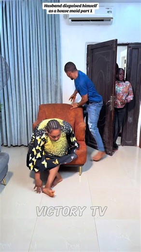 Hilarious Husband Disguised as a Maid in Comedy Skit