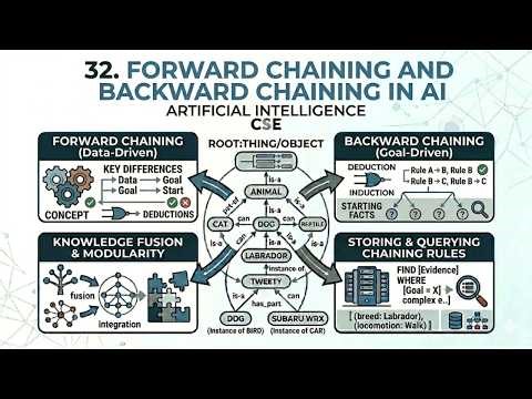 32. Forward Chaining and Backward Chaining in AI | Artificial Intelligence | CSE
