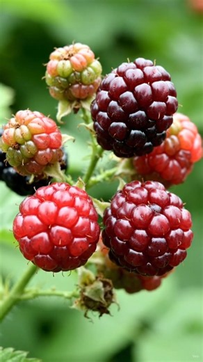 Blackberry Life Cycle 🫐 | Seed to Fruit AI Animation #shorts