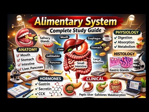 📚 Alimentary System – Part 2 | Physiology of Digestion & Absorption