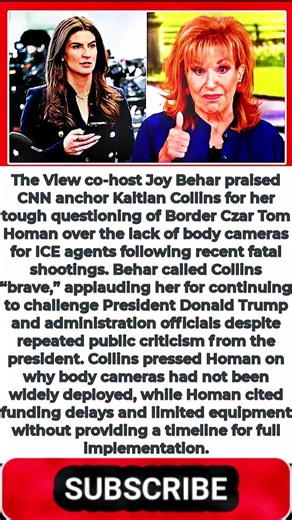 Joy Behar Gives Shout-Out To 'Brave' CNN Reporter Kaitlan Collins